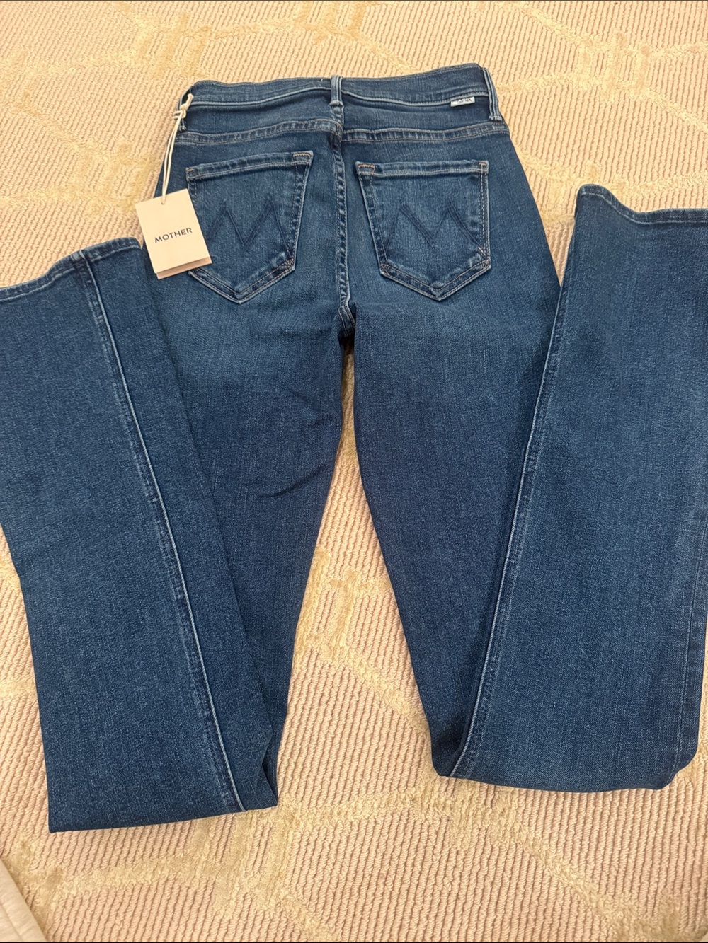 MOTHER runaway Jeans in Dark Blue Denim new with tags size 24